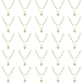 Miniatyrbild 8 av 11: Layered Choker Halsband Dam Guld Layering Gem Kedja Halsband Enkelt justerbart Hexagon Pendant Halsband null - I