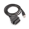 Miniatyrbillede 3 af 6: 16-pin OBD2 til USB-port oplader adapter kabel stik diagnostisk værktøj