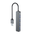 Miniatyrbild 3 av 11: 1x3.0+3x2.0 USB -hubb med 4 portar förlängd kabel Slim portabel USB 3.0 splitter för Windows systemdator USB3.0 model
