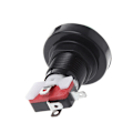 Miniatyrbild 4 av 11: Speltryckknapp 45 mm rund 12V LED-belyst tryckknappsbrytare med mikrobrytare för arkadspel 5 färger Red
