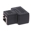 Miniatyrbild 5 av 9: Ethernet Splitter Coupler RJ45 Splitter Connector Adapter 1 till 2-vägs kontakt för P