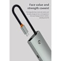 Miniatyrbild 8 av 11: USB C Hub 6 i 1 Adapter Dockstation Stöd 4KHDMI2.0 2xUSB 3.0 PD100W Laddning Rj45 Ethernet-kontakt null - HC606A
