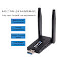 Miniatyrbild 5 av 11: 1800M USB WIFI 6 Adapter Dubbel Antenn Nätverkskort AX1800 Dual-Band 2,4/5Gh WiFi Adapter WIFI6 för PC Laptop Tablets