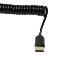 Miniatyrbild 7 av 10: USB 3.1 Typ-C hane till USB 2.0 hane spiraler spiraladapter Kabel fjäder Teleskopisk förlängningstråd för datasynkladdare 300CM