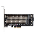 Miniatyrbild 3 av 11: M.2 NVME till PCI-E 3.0 X4 expansionskort PCIE till M.2 Adapter Sata Internt gränssnitt PCI-E 3.0 X4 till SATA för PC