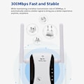 Miniatyrbild 9 av 11: WiFi Range Extender Internet Booster Router Trådlös Signal Repeater Förstärkare Full täckning UK