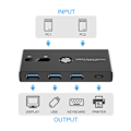 Miniatyrbillede 4 af 7: Type C og USB 3.0 Switcher til Dobbelt Computer Enhed Deling USB A Type C