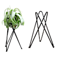 Miniatyrbild 6 av 11: Luftväxthållare Metall Blomkrukställ Geometriskt järn Tillandsia Display Art White