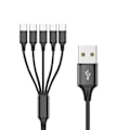 Miniatyrbild 9 av 11: Multi USB C splitterkabel 3/4/5 i 1 snabbladdningssladd med 3/4/5 Typ-C hanport för telefoner surfplattor One for three
