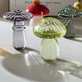 Miniatyrbild 11 av 11: Svampform Blomvas Dekorativ Hydroponic Plant Container Tillbehör för Hem Sovrum Sovsal Dekoration Present Green