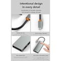 Miniatyrbild 11 av 11: USB C Hub 6 i 1 Adapter Dockstation Stöd 4KHDMI2.0 2xUSB 3.0 PD100W Laddning Rj45 Ethernet-kontakt null - HC606A