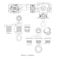 Miniatyrbild 6 av 11: 2-spelares joystick-spelsatser med 20 LED-arkadknappar DIY Arcade Kit Zero Delay USB Encoder till PC-spel för vuxna A