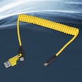 Miniatyrbilde 3 av 10: Rask Type C+USB til Type C Uttrekkbar Data Synkroniseringskabel Ledning 65W Lading
