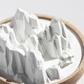 Miniatyrbild 11 av 11: Bergsform kiselgur Dofter Diffuser Skrivbord Badrumsbänk Bordsdekoration för hem Festprydnad nyår White