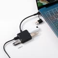 Miniatyrbillede 4 af 10: USB Hub 4 i 1 USB C Hub USB C til 2xUSB2.0+1xUSB3.0+1xType C Hub Adapter