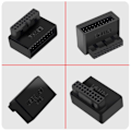 Miniatyrbild 5 av 11: Dator Moderkort Header Adapter USB 3.0 19P/20P 90 Degree L rätvinkel Desktop Converter Moderkort Converter B