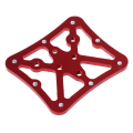 Miniatyrbild 7 av 9: Cykelpedaladapter Plattform Cykling Aluminiumlegering Clipless för Shimano SPD, för titan/röd/svart Titanium