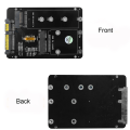 Miniatyrbild 9 av 11: 2-i-1 NGFF(M2)mSATA till SATA 2,5 tums adapter M2 NGFF/ mSATA till SATA3.0 Praktisk byte av adapterkort för konverterare null - Cross structure