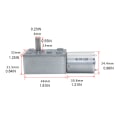 Miniatyrbild 2 av 11: JGY370 2 RPM till 375 RPM High Moment Speed ​​Reducer 6V/12V24V Metall snäckväxelmotor Vändbar snäckväxelmotor med låg hastighet 2 12V