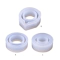 Miniatyrbild 3 av 11: Hålringar Smycken Form Handgjord ring mould DIY- form null - Face C 17mm