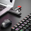 Miniatyrbild 5 av 11: Aluminium USB Hub 3 Port USB 3.0 Adapter Extension USB 2.0 Dock Station UltraSlim Portable Data Hub USB Splitter Gray