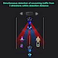 Miniatyrbilde 6 av 10: Motorsykkel Blindsonemonitorering BSD Avstandsassistent Millimetersensor