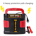Miniatyrbilde 2 av 9: 350W 14A AUTO Plus Juster LCD Batterilader 12V-24V Bil Jump Starter Bærbar