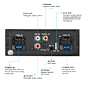 Miniatyrbillede 7 af 9: 4x50W Signalprocessor med 16-pins kabel bilforstærker