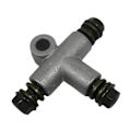Miniatyrbilde 5 av 6: Slangeadapter Hydraulisk 3-veis Bremsslangeadapter Rørkobling T-stykke 10mm Bolt ATVer