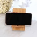 Miniatyrbild 7 av 9: Bambu Universal Mobile Phone Stand Mount Stand Desktop Tablet Stand Smartphone för alla mobiltelefoner med laddningshål