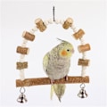Miniatyrbild 11 av 11: Fågelstege för parakiter Fågelbur Gunga Abborre Stativ Gren Bur Leksak Papegojor Sittpinnar Burtillbehör Set 5st