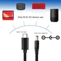 Miniatyrbillede 2 af 11: USB Type C til DC 5.5mm & 2.1mm strømstik opladerkabel til router LED-lys