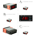 Miniatyrbild 2 av 7: Digital Display PID Temperaturregulatorer Termostat Regulator 220VAC 50Hz K Sensor Termoelement för Kylskåp