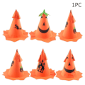 Miniatyrbild 9 av 9: Halloween Häxa Trollkarl Hatt Festdräkt Huvudbonader Devil Cap Cosplay rekvisita Dekoration Tillbehör för barn Pojke Flicka