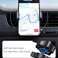 Miniatyrbilde 7 av 11: Bil Luftventil Stativ Feste Holder GravityCradle Universal For Mobiltelefon