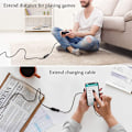 Miniatyrbild 2 av 11: USB 2.0-kabelförlängningssladd Tråd Dataöverföringskablar Super Speed Dataförlängningskabel för monitorprojektormus 0.6m