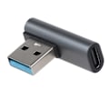 Miniatyrbild 1 av 9: 90 graders USB C till USB A-adapter rätvinkel USB A 3.0 Hane till USB Typ C-kontakt för bärbar dator