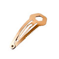 Miniatyrbild 10 av 10: Självförsvarshårklämma för kvinnor Multifunktionell hårspärr Ministift i rostfritt stål självförsvar EDC Survival Tool Black