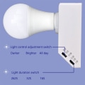 Miniatyrbild 6 av 11: Justerbar induktionslamphållare för människokroppen Infraröd rörelse PIR-sensor Automatisk LED-ljuslampor Hållare Stativbrytare
