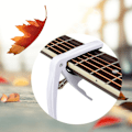 Miniatyrbild 10 av 11: Plastgitarr Capo Lätt att använda Lämplig för 6-strängad akustisk klassisk elektrisk gitarr Capo Clip Gitarrtillbehör Pink