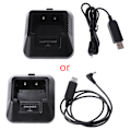 Miniatyrbild 1 av 8: UV-5R USB -batteriladdare för Baofeng UV-5R UV-5RE DM-5R Walkie Talkie Skinka Radio