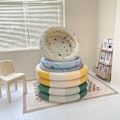 Miniatyrbild 6 av 10: Uppblåsbar pool för barn Rund uppblåsbar barnpool, baby för småbarn Uppblåsningspool utomhus på bakgården 120cm