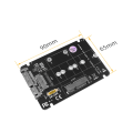 Miniatyrbild 11 av 11: 2-i-1 NGFF(M2)mSATA till SATA 2,5 tums adapter M2 NGFF/ mSATA till SATA3.0 Praktisk byte av adapterkort för konverterare null - Parallel structure