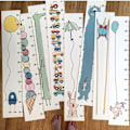 Miniatyrbild 2 av 11: Nordic Children Height Linjal Hängande tillväxtdiagram Kids Growth Measuring Linjal null - Elephant balloon