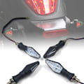 Miniatyrbilde 2 av 7: 4x Motorsykkel Blinklys 12V 12LED Tofarget Blinklys Vanntett