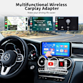 Miniatyrbillede 8 af 11: Automatisk modul trådløs CarPlay - til bilskærm, understøtter kablet USB multimedieafspiller