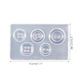 Miniatyrbild 10 av 10: Kristall form mögel Knapp Spänne Gjut Mould DIY Crafts Tool