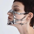 Miniatyrbild 6 av 11: Mode Gotisk Mask Cyber Punk Oregelbunden Silver Färg Ihålig Kvinnor Män Fest Individuering Individuella smycken Tillbehör
