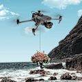 Miniatyrbild 8 av 11: Bärbar leveransenhet Lättviktstransportkastare ABS Airdrop-system för Mavic3 Perfekt för olika tillfällen