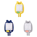 Miniatyrbild 7 av 10: Cartoon Paste Type Switch Cover Hushållsbrytare Lysande Vardagsrum Inredning Påminnelse Pasta Flexibel pluggkrok Blue